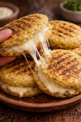 Arepas de Maíz con Semillas de Chía Rellenas de Queso Mozzarella x 4 unidades