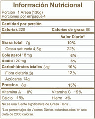Arepas de Plátano Maduro Rellenas de Queso Mozzarella x 4 Unidades