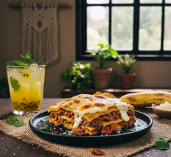 Lasaña de Plátano Maduro con Carne
